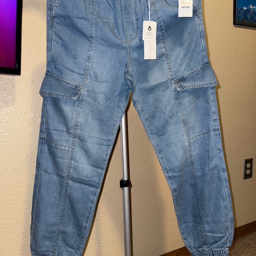 Sanctuary Denim Blue Cargo Joggers​ - Picture 3 of 15